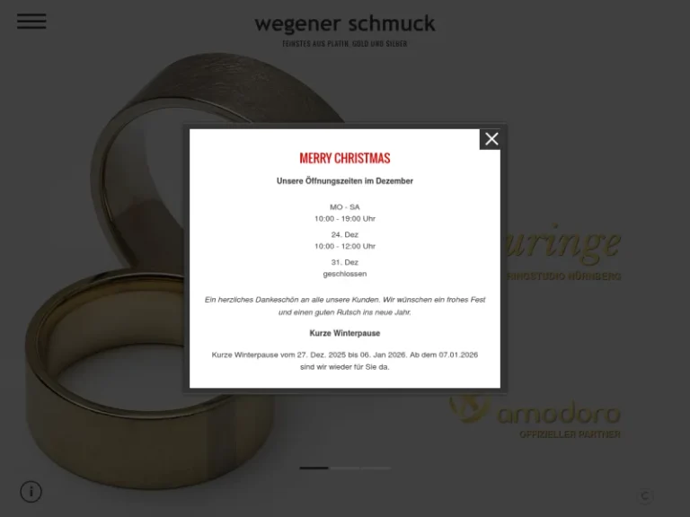 Wegener Schmuck - Goldschmied in Nürnberg