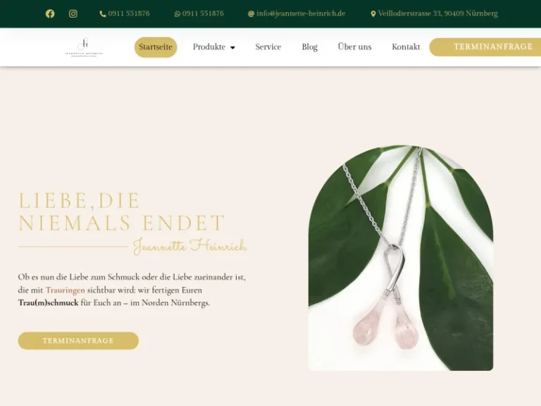 Trauringstudio Nürnberg - Fachgeschäft für Hochzeitsartikel in Nürnberg