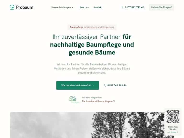Probaum Baumpflege - Betrieb für Baumarbeiten in Nürnberg