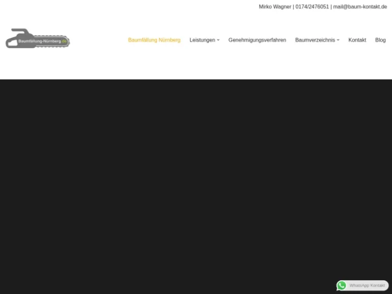 Baumfällung Nürnberg - Baumpflegedienst in Nürnberg