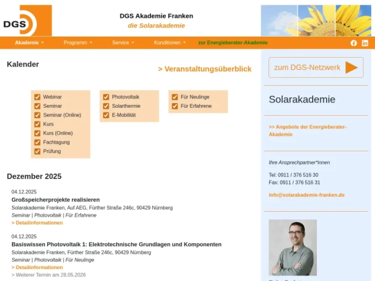 Solarakademie Franken - Solaranlagenservice in Nürnberg