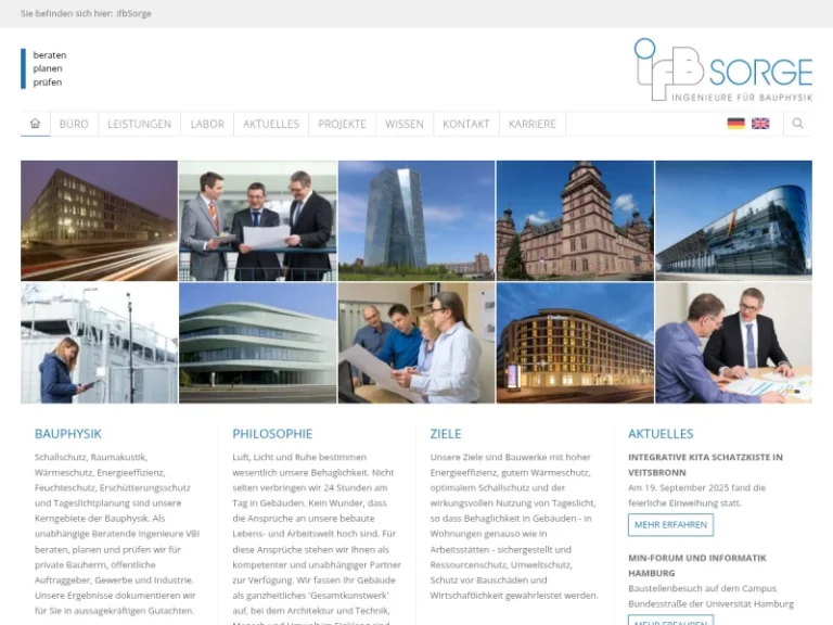 Wolfgang Sorge Ingenieurbüro für Bauphysik GmbH & Co. KG - Ingenieur in Nürnberg