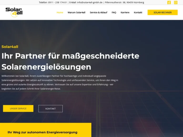 Solar4all GmbH - Solarenergie-Unternehmen in Nürnberg