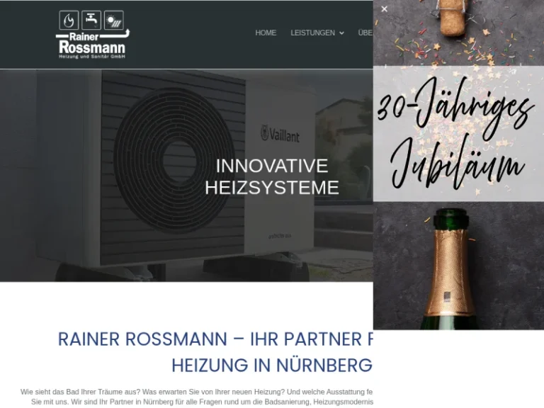 Rossmann Rainer Heizung & Sanitär GmbH - Heizungsanlagenanbieter in Nürnberg
