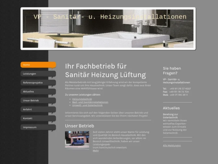 VP-Installationen Heizung-Sanitär-Gas - Heizungsmonteur in Nürnberg