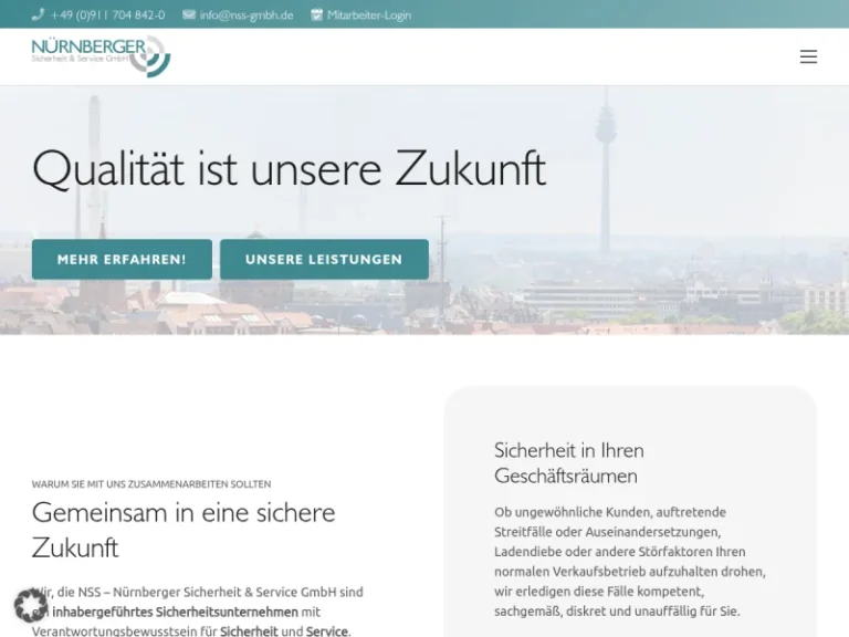 NSS – NÜRNBERGER Sicherheit & Service GmbH - Hausmeisterservice in Nürnberg