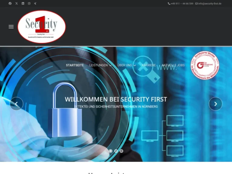 Security First – Detektei & Sicherheitsdienst Nürnberg - Sicherheitsdienst in Nürnberg