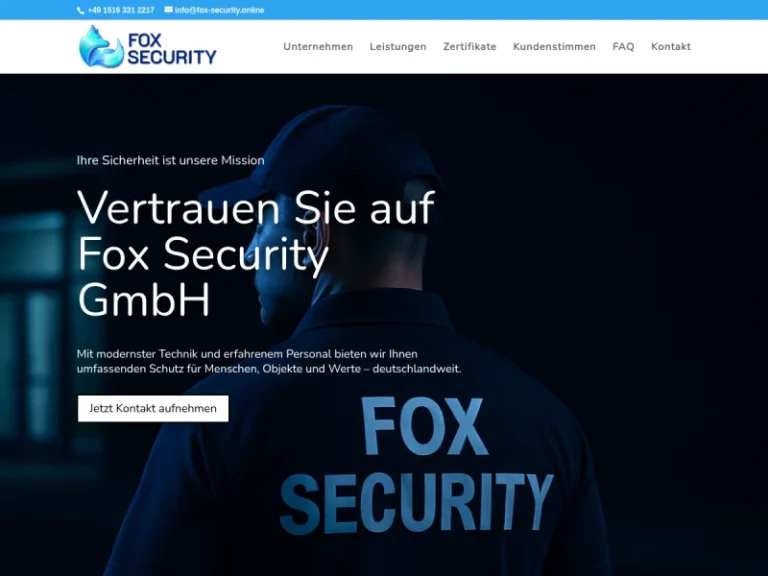 Fox Security GmbH - Sicherheitsdienst in Nürnberg