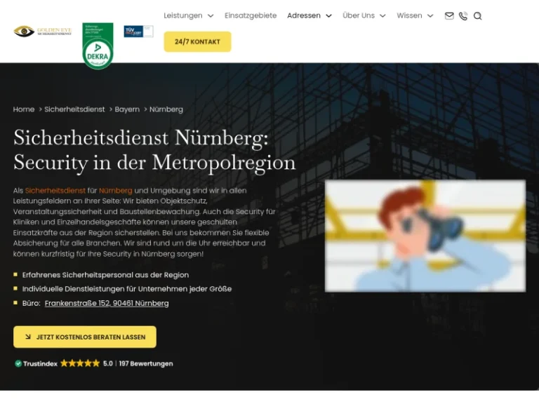 Golden Eye Sicherheitsdienst GmbH Nürnberg - Brandschutzdienst in Nürnberg