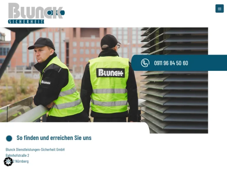 Blunck Sicherheit - Sicherheitsdienst in Nürnberg