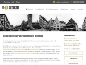 LB Detektive GmbH · Detektei Nürnberg · Abhörschutz - Gutachter in Nürnberg