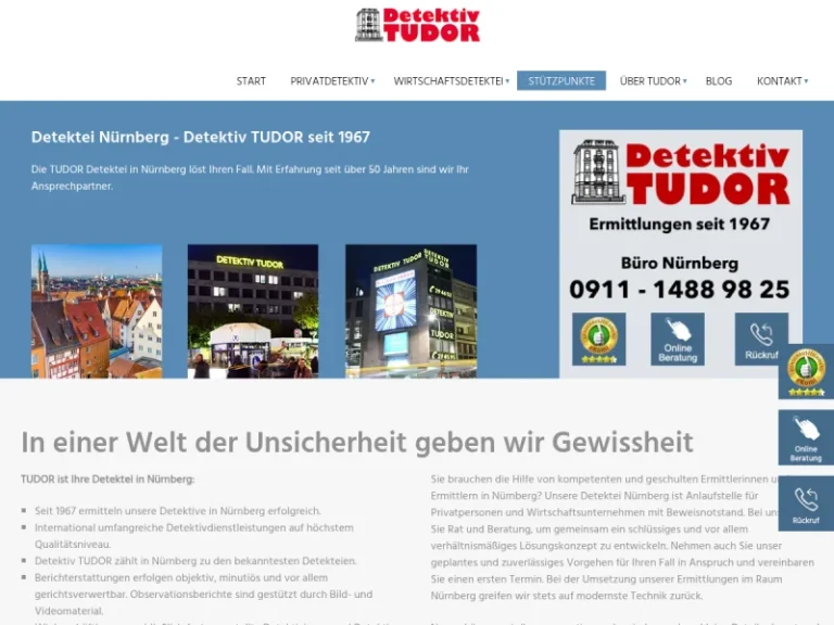 Detektei Detektiv Tudor Nürnberg - Privatdetektiv in Nürnberg