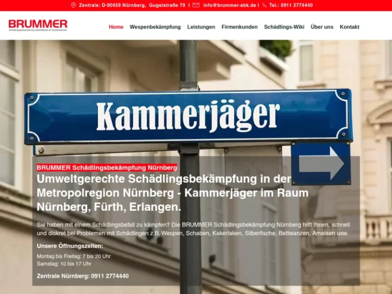 BRUMMER Schädlingsbekämpfung Nürnberg - Kammerjäger in Nürnberg