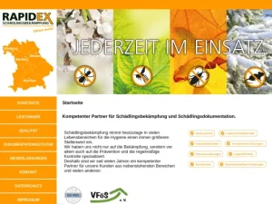 RapidEX GmbH – Schädlingsbekämpfung, Kammerjäger, Taubenabwehr - Business-to-Business-Dienst in Nürnberg