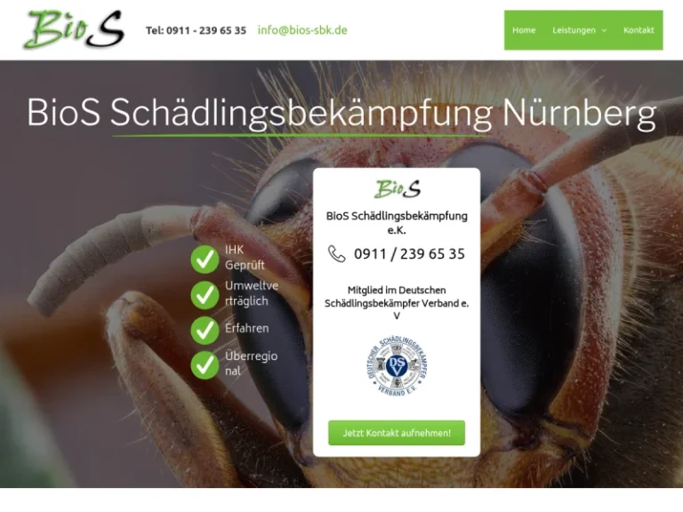 BioS Schädlingsbekämpfung e.K. - Kammerjäger in Nürnberg