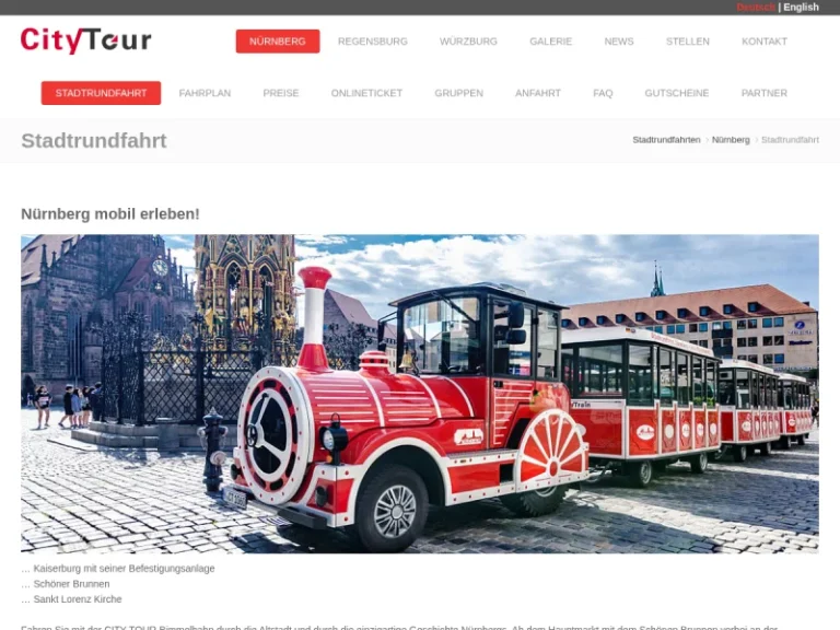Stadtrundfahrt Nürnberg – City Tour - Stadtrundfahrtenveranstalter in Nürnberg