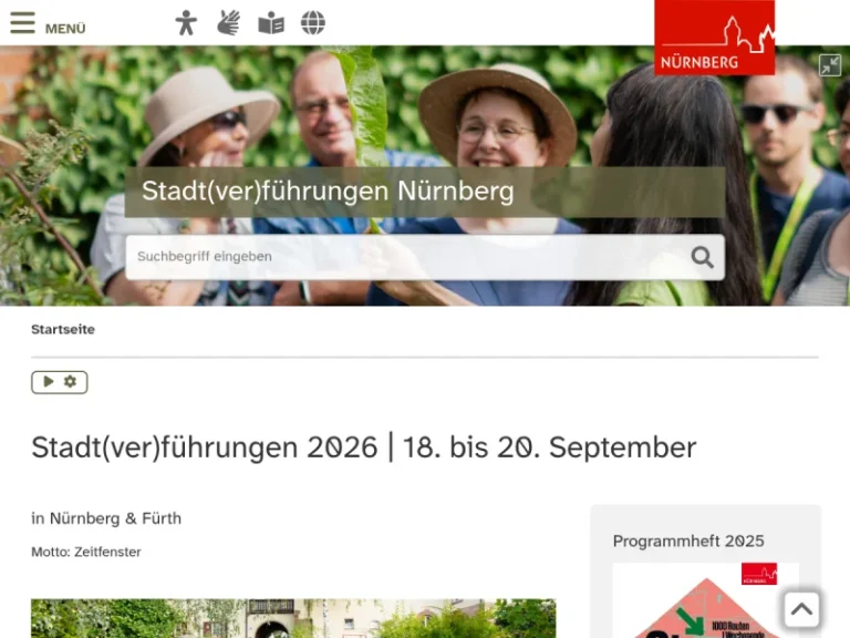 Infostand Stadt(ver)führung - Touristeninformation in Nürnberg