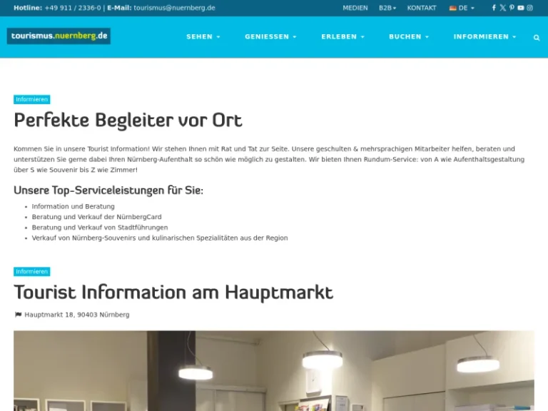 Tourist Information am Hauptmarkt - Sehenswürdigkeit in Nürnberg