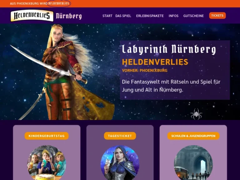 Heldenverlies - Escape-Room-Zentrum in Nürnberg