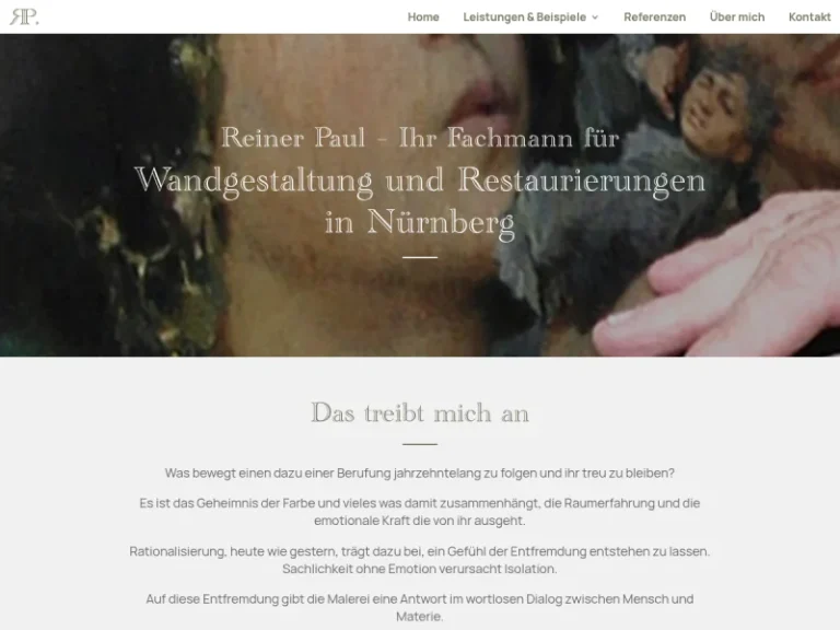 Reiner Paul Restaurator - Kunstrestaurator in Nürnberg