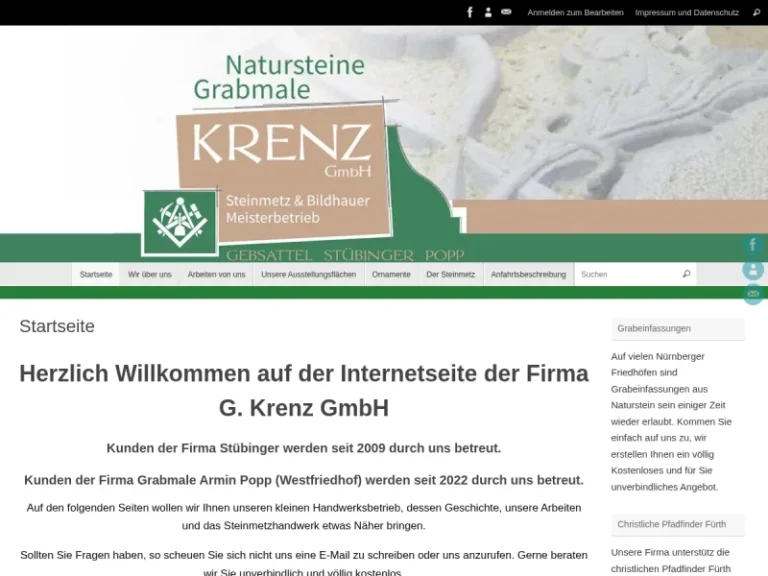 Natursteine & Grabmale G.Krenz GmbH - Handwerk in Nürnberg