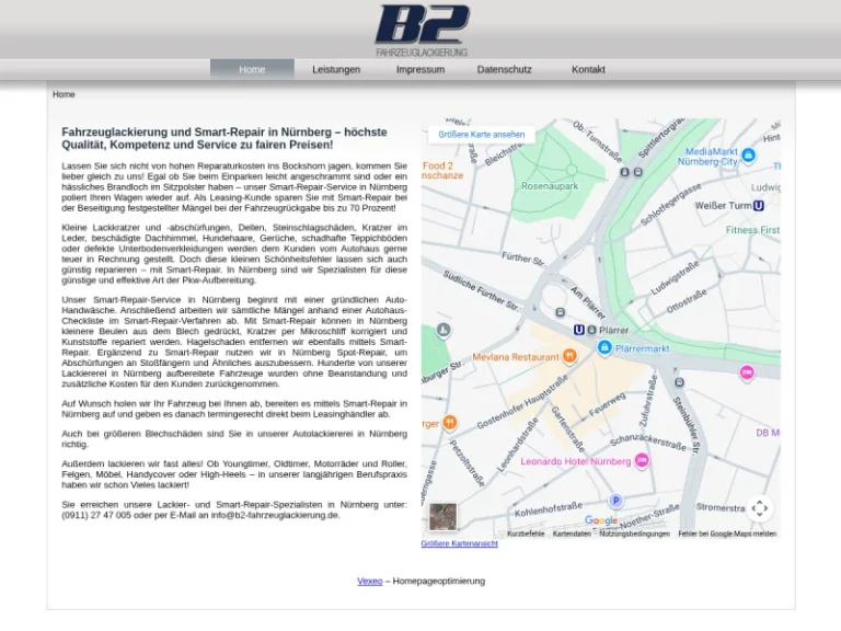 B2 Fahrzeuglackierung - Fahrzeuglackiererei in Nürnberg