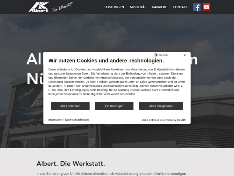 Albert Karosseriebau GmbH - Karosseriewerkstatt in Nürnberg