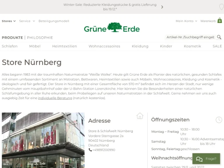 Grüne Erde-Store Nürnberg - Anbieter von Möbelzubehör in Nürnberg