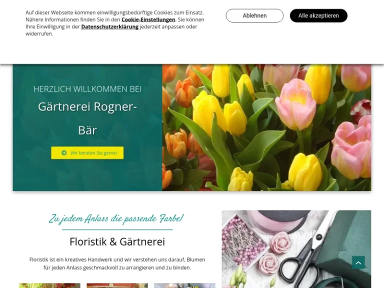 Gärtnerei Rogner-Bär - Blumengeschäft in Nürnberg