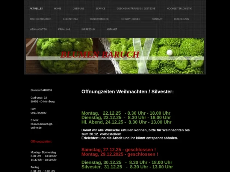 Blumen Baruch - Blumengeschäft in Nürnberg