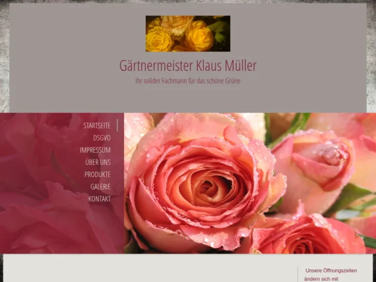 Gärtnermeister Klaus Müller - Blumengeschäft in Nürnberg