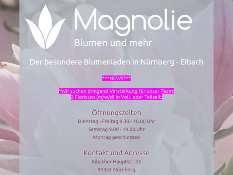 Magnolie Blumen und mehr – Uschi Schmitz - Bekleidungsgeschäft in Nürnberg