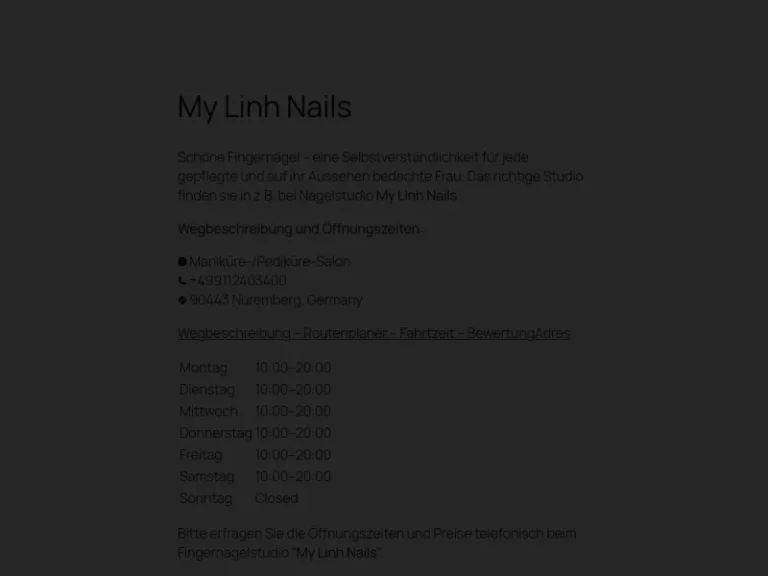 My Linh Nails – Nürnberg - Nagelstudio in Nürnberg
