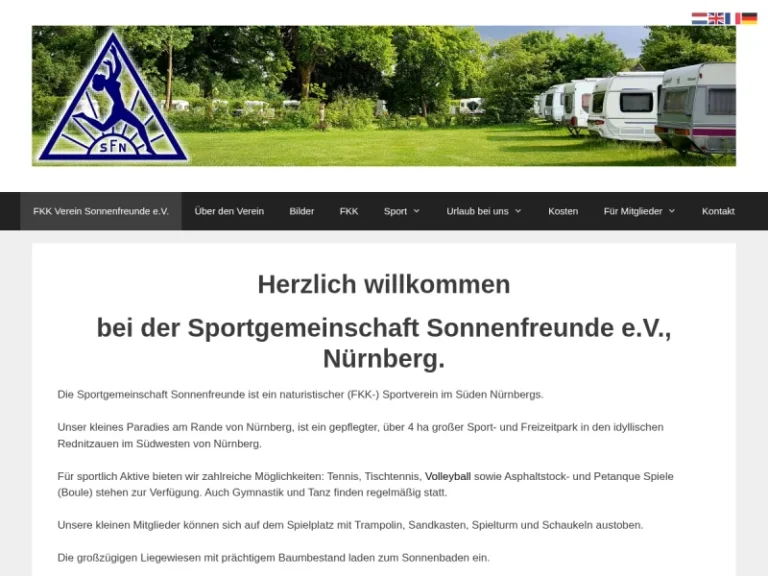 „Sportgemeinschaft Sonnenfreunde“ (SFN) e.V. - FKK-Park in Nürnberg