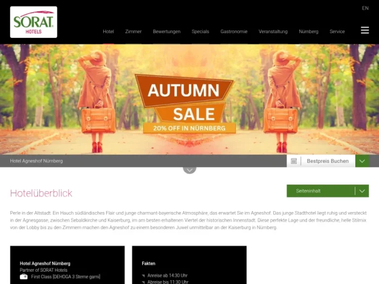 Hotel Agneshof Nürnberg · Partner of SORAT Hotels - Bed and Breakfast in Nürnberg
