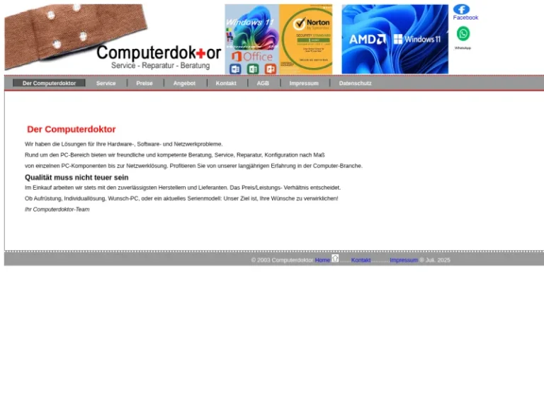 Der Computerdoktor Mittlere Kanal Straße1 90429 Nürnbe; Computer- PC Notebook, Handy; Verkauf, Reparatur, Beratung - Computersupportund-dienste in Nürnberg