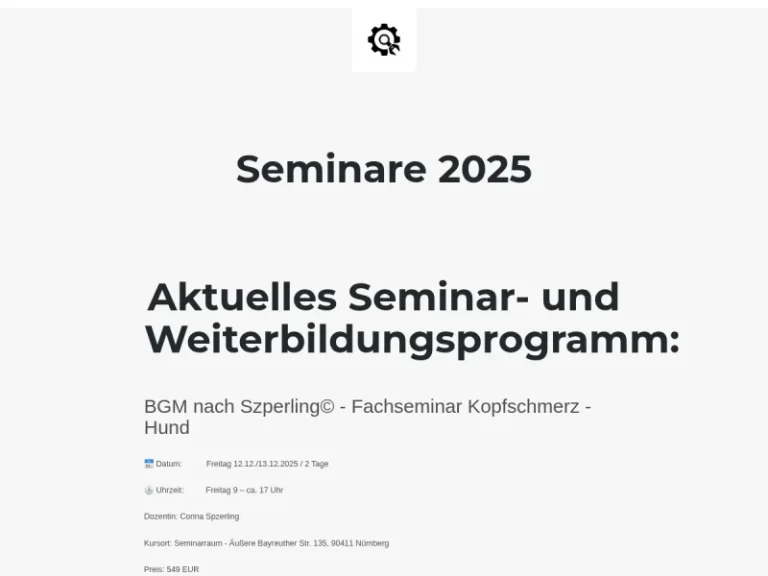 Tier Therapie Weiterbildung - Weiterbildungszentrum in Nürnberg