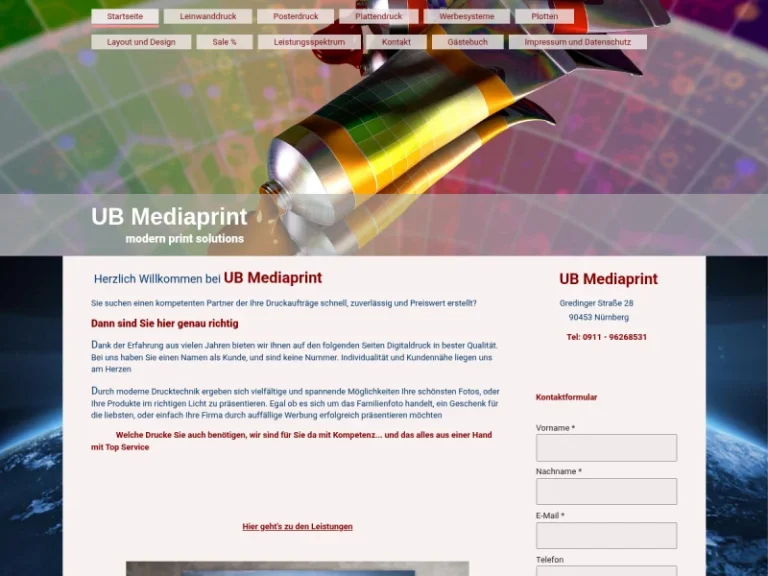 UB Mediaprint - Digitaldruckerei in Nürnberg