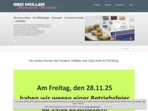 Geo Müller – Stempel Müller - Druckerei in Nürnberg