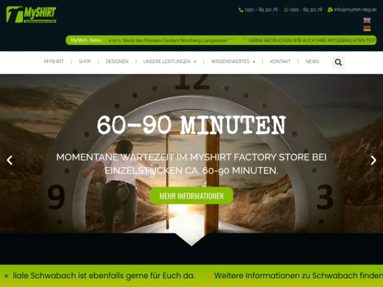 MySHIRT Factory – Nürnberg - T-Shirt-Druck in Nürnberg