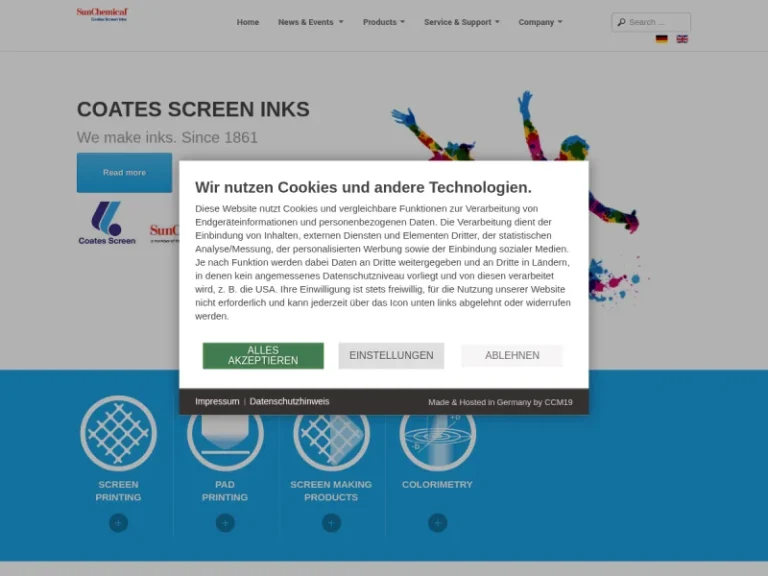 Coates Screen Inks GmbH - Druckerei in Nürnberg