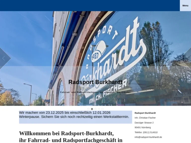 Radsport Burkhardt Inh.Christian Fischer - Fahrradgeschäft in Nürnberg