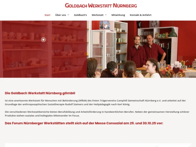 Goldbach Werkstatt Nürnberg - Vereinigung / Organisation in Nürnberg