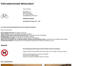 Fahrradwerkstatt Franz Schneck Wetzendorf - Fahrradwerkstatt in Nürnberg
