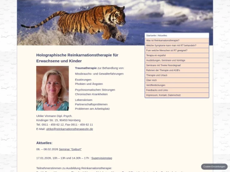 Frau Dipl.-Psych. Ulrike Vinmann - Psychotherapeut/in in Nürnberg