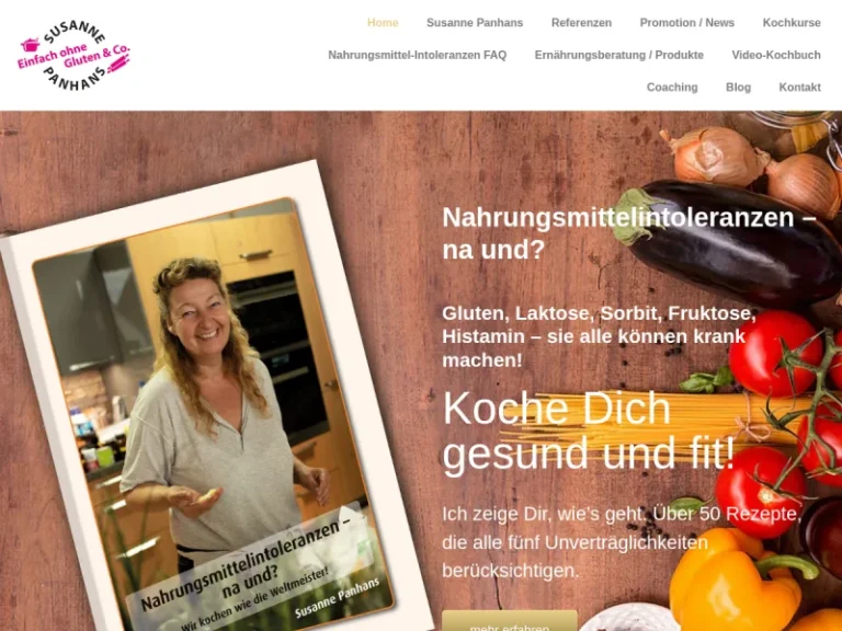 Susanne Panhans Autorin, Journalistin, Speakerin, Expertin für Nahrungsmittelintoleranzen - CoachingCenter in Nürnberg