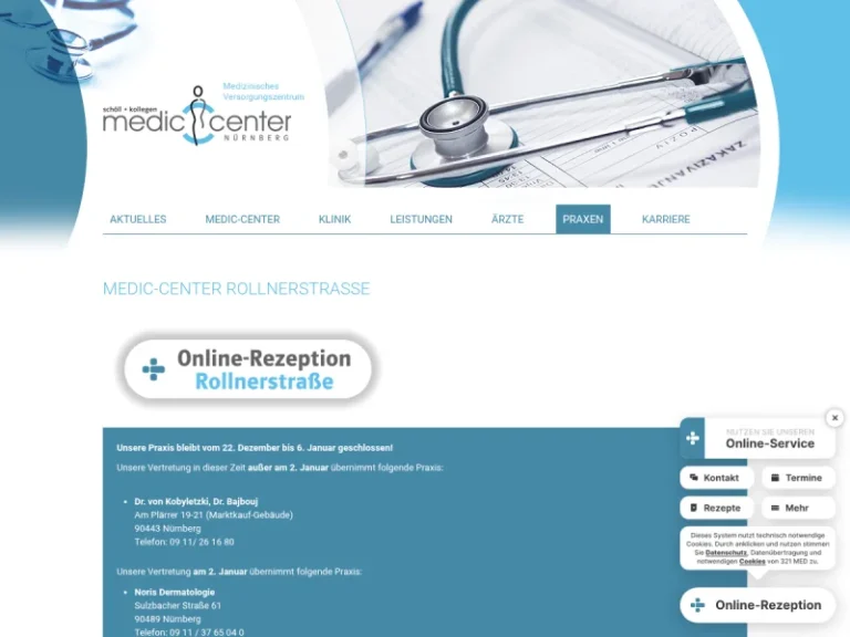 Medic-Center Rollnerstraße – Dermatologie - Allergologe in Nürnberg