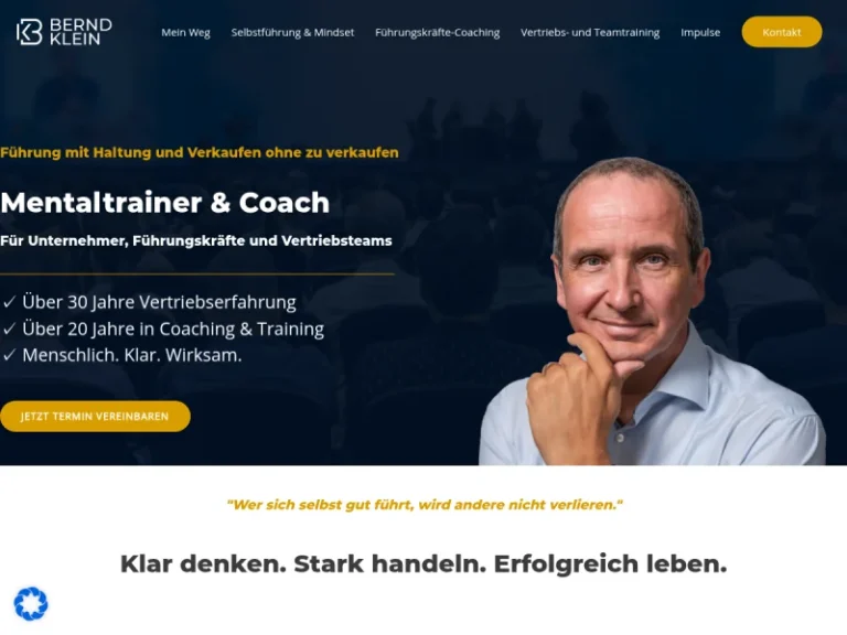Bernd Klein – Mentaltraining - Weiterbildungszentrum in Nürnberg