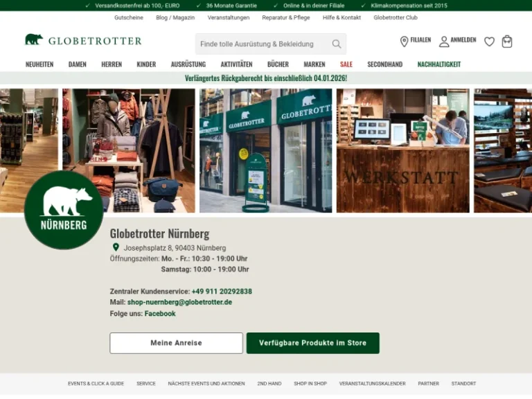 Globetrotter Nürnberg - Campingausrüster in Nürnberg