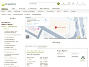 Frankonia Nürnberg - Bekleidungsgeschäft in Nürnberg